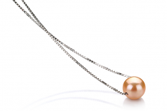 8-9mm di Perle Acqua Dolce Pendente en Madison Rosa