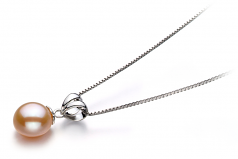 9-10mm di Perle Acqua Dolce Pendente en Sally Rosa