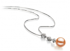 9-10mm di Perle Acqua Dolce Pendente en Rossana Rosa