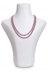 6-6.5mm di Perle Acqua Dolce Collana en Vanessa Lavanda