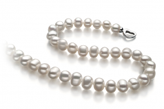 8-9mm di Perle Acqua Dolce Collana en Sinead Bianco