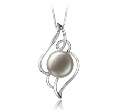 12-13mm di Perle Acqua Dolce Pendente en Hanna Bianco