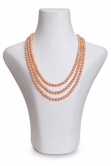 6-7mm di Perle Acqua Dolce Collana en Verena Rosa
