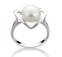 7-10mm di Perle Acqua Dolce Parure en Katie Cuore Bianco