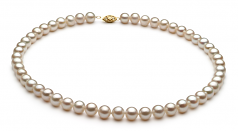 7.5-8.5mm di Perle Acqua Dolce Parure en Bianco