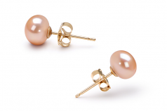 6-7mm di Perle Acqua Dolce Parure en Rosa