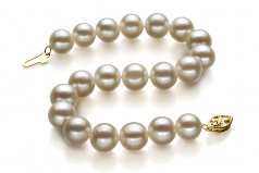8.5-9mm di Perle Acqua Dolce Bracciale en Bianco