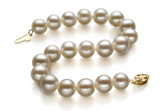 8.5-9mm AA Quality di Perle Acqua Dolce Bracciale in Bianco