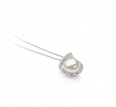9-10mm di Perle Acqua Dolce Pendente en Isabella Bianco