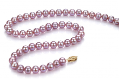 6-6.5mm di Perle Acqua Dolce Parure en Lavanda