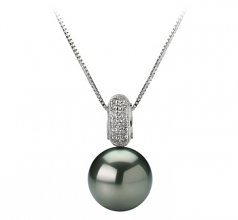 10-10.5mm Di Tahiti Pendente en Cecilia Nero