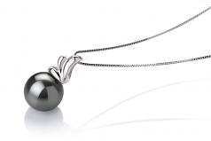 10-10.5mm Di Tahiti Pendente en Mara Nero
