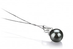 10-10.5mm Di Tahiti Pendente en Mara Nero