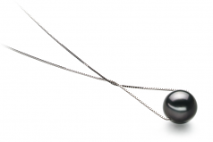 9-10mm Di Tahiti Pendente en Cristina Nero