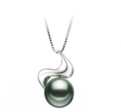 10-10.5mm Di Tahiti Pendente en Dominique Nero