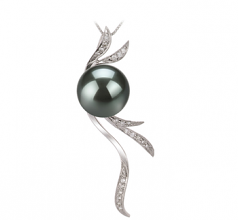 10-10.5mm Di Tahiti Pendente en Florence Nero
