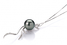 10-10.5mm Di Tahiti Pendente en Florence Nero