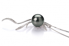 10-10.5mm Di Tahiti Pendente en Florence Nero