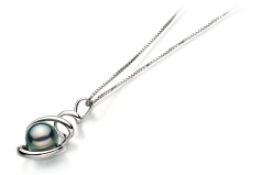 8-9mm Di Tahiti Pendente en Eldova Nero