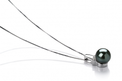 8-9mm Di Tahiti Pendente en Viviana Nero