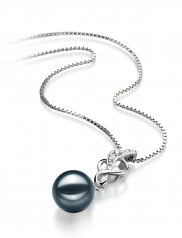 8-9mm Akoya Giapponese Pendente en Naomi Nero