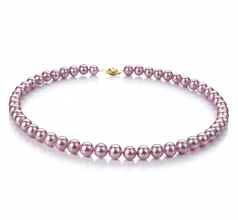 7-8mm di Perle Acqua Dolce Parure en Lavanda