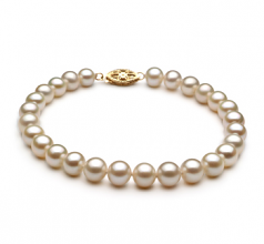 6-7mm di Perle Acqua Dolce Bracciale en Bianco