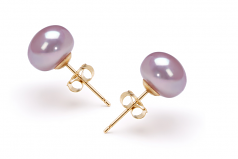 7-8mm di Perle Acqua Dolce Parure en Lavanda