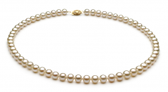 6-7mm di Perle Acqua Dolce Parure en Bianco
