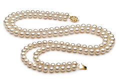 6-7mm di Perle Acqua Dolce Parure en Liska Bianco