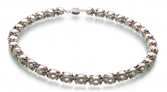 8-9mm di Perle Acqua Dolce Parure en Maria Antonietta Bianco