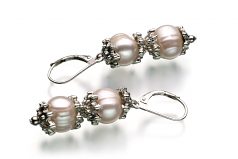 8-9mm di Perle Acqua Dolce Parure en Maria Antonietta Bianco