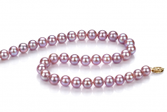8.5-9mm di Perle Acqua Dolce Collana en Lavanda
