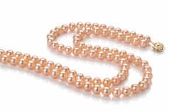 6-7mm di Perle Acqua Dolce Collana en Marla Rosa