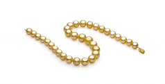 11.5-15.2mm Dei Mari del Sud Collana en Oro