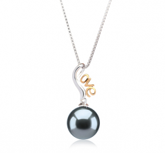 10-10.5mm Di Tahiti Pendente en Nelia Nero