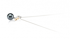 10-10.5mm Di Tahiti Pendente en Nelia Nero