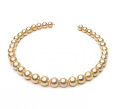 10-13.3mm Dei Mari del Sud Collana en 18 pollici Oro