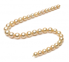 10-13.3mm Dei Mari del Sud Collana en 18 pollici Oro