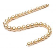 10-13.3mm AAA Quality Dei Mari del Sud Collana in 18 pollici Oro