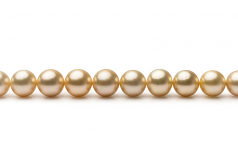 10-13.3mm Dei Mari del Sud Collana en 18 pollici Oro