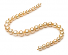 10.1-14.6mm Dei Mari del Sud Collana en 18 pollici Oro
