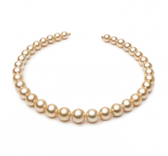 9.3-13.3mm Dei Mari del Sud Collana en 18 pollici Oro