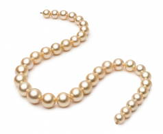 9.3-13.3mm Dei Mari del Sud Collana en 18 pollici Oro
