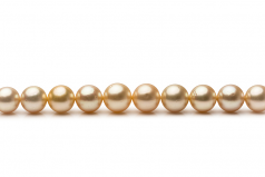 9.3-13.3mm Dei Mari del Sud Collana en 18 pollici Oro