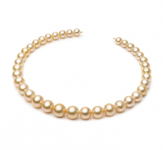 9.3-13.2mm Dei Mari del Sud Collana en 18 pollici Oro