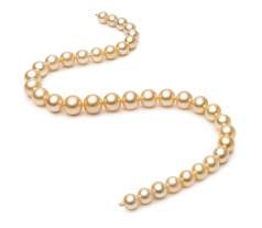 9.3-13.2mm Dei Mari del Sud Collana en 18 pollici Oro