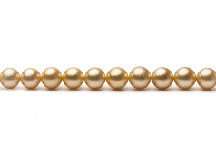 9.5-11.9mm Dei Mari del Sud Collana en 18 pollici Oro