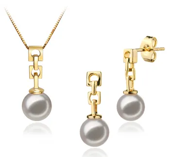 6-7mm Akoya Giapponese Parure en Anna Bianco