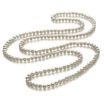 Diamond Treats Collana In Oro Giallo 9K Con Perla D'acqua Dolce 8-8,5 Mm E Zircone, Catena Regolabile 40-45 Cm